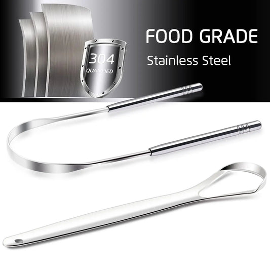 3PCS Tongue Scraper, Stainless Steel Tongue Scrapers, Tounge Scraper Cleaner, Professional Tongue Brush,Tongue Coating Remover